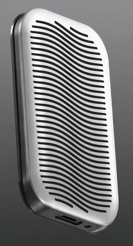 The Flow Lines pattern shown on a photo of a product housing